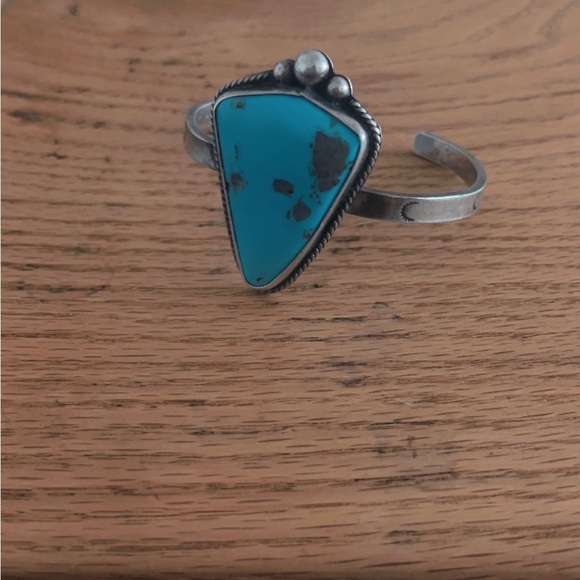 Sterling silver and turquoise bracelet - Picture 3 of 3